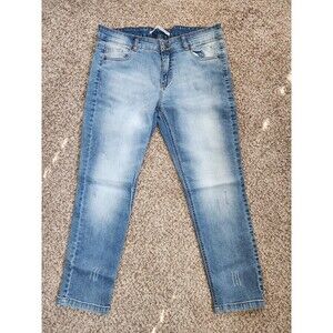 ROJADA Women's Size Eur 46 (US 16/18) Made In Egypt Distressed Denim Jeans